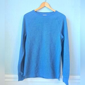 Blue Long-Sleeve Crewneck Sweater | Mens Size Small